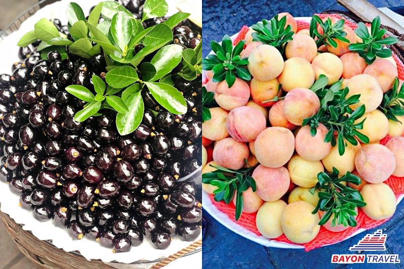 Du lịch Phượng Hoàng cổ trấn vào mùa thu: Hoa quả tươi ngon được bày bán khắp trên phố. Du lịch Phượng Hoàng cổ trấn vào mùa thu: Hoa quả tươi ngon được bày bán khắp trên phố.