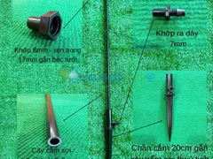 CÁCH SỬ DỤNG CÂY CẮM BÉC TƯỚI SỢI THỦY TINH