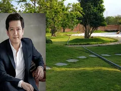 THI CÔNG TƯỚI CẢNH QUAN CHO DANH HÀI TRƯỜNG GIANG
