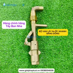 VAN LẤY NƯỚC NHANH BẰNG ĐỒNG SPAIN KÈM CO NỐI