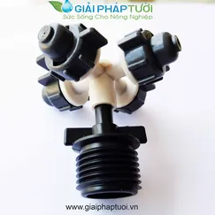 BÉC PHUN SƯƠNG 4 HƯỚNG REN NGOÀI 21MM