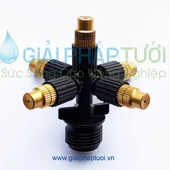 BÉC PHUN SƯƠNG ĐỒNG 5 HƯỚNG REN NGOÀI 21MM