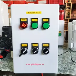 TỦ ĐIỀU KHIỂN SIM 1 BƠM 380V VÀ 1 DỰ PHÒNG