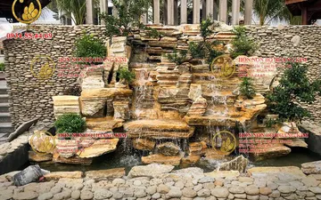 Thi Công Hòn Non Bộ Đẹp Thiết Kế Hòn Non Bộ Thác Nước Sân Vườn Hồ Cá 
