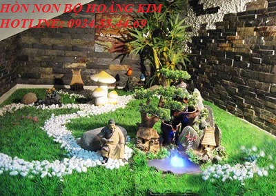 Tiểu cảnh gầm cầu thang nhà anh Thiên quận 6