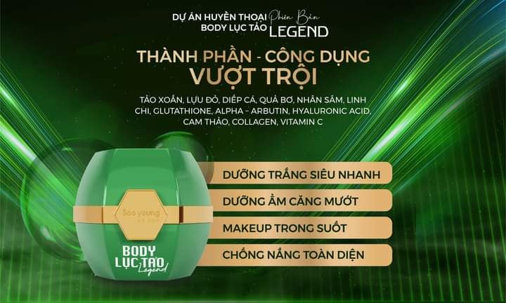 [[Hot]] Nhập Sỉ Body Lục Tảo Legend Soo Young Ở Đâu Giá Rẻ