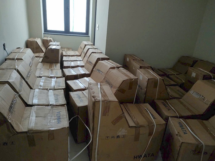 Giao hàng Bồn Cầu Hwata cho dự Án Chung cư Giao hàng Bồn Cầu Hwata cho dự Án Chung cư