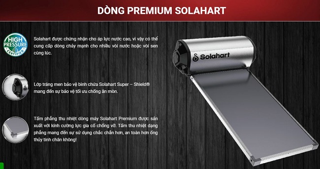 Ưu điểm vượt trội Máy nước nóng SOLAHART Ưu điểm vượt trội Máy nước nóng SOLAHART
