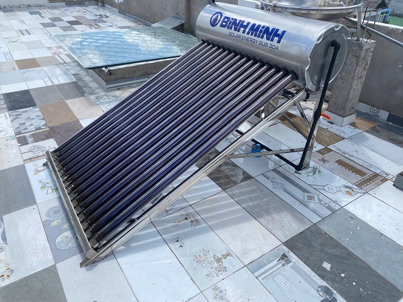 Máy nước nóng mặt trời Bình Minh 160L Máy nước nóng mặt trời Bình Minh 160L