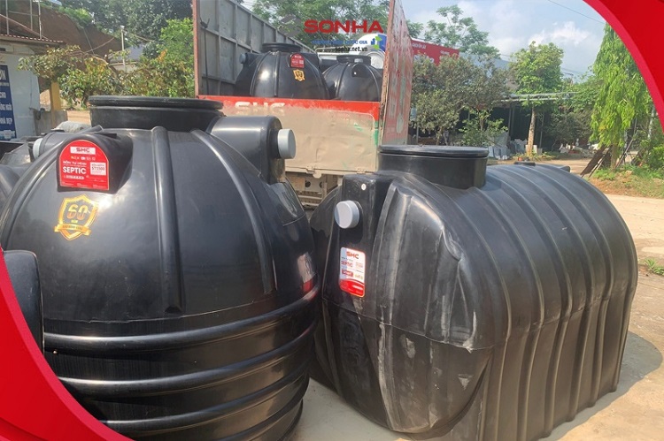 Bể phốt gồm 2 dạng Đứng và Ngang Bể phốt gồm 2 dạng Đứng và Ngang