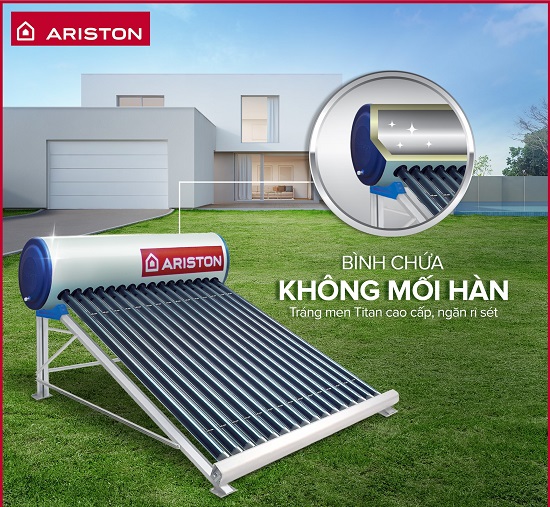 Công nghệ KHÔNG mối hàn Máy NLMT Ariston Công nghệ KHÔNG mối hàn Máy NLMT Ariston