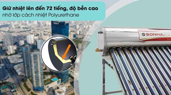 Lớp cách nhiệt Polyurethane siêu giữ nhiệt lên đến 72h Lớp cách nhiệt Polyurethane siêu giữ nhiệt lên đến 72h
