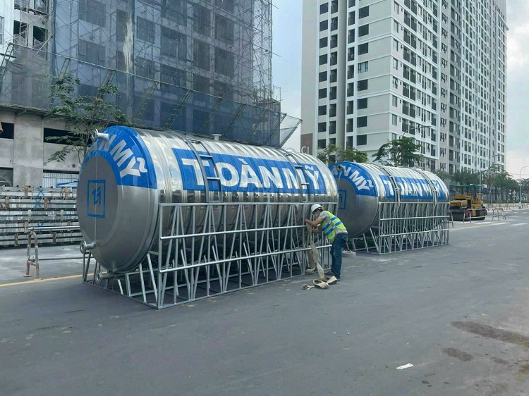 Bồn inox Toàn Mỹ cung cấp dự Án Chung Cư Bồn inox Toàn Mỹ cung cấp dự Án Chung Cư