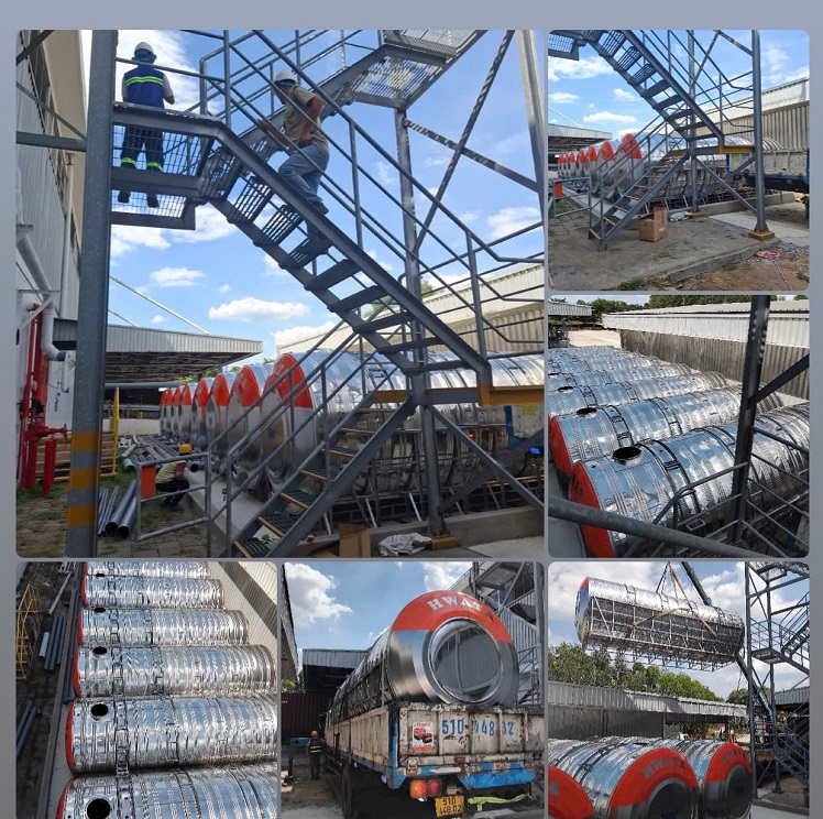 Dự án Bồn nước công nghiệp cho nhà xưởng sản xuất Dự án Bồn nước công nghiệp cho nhà xưởng sản xuất