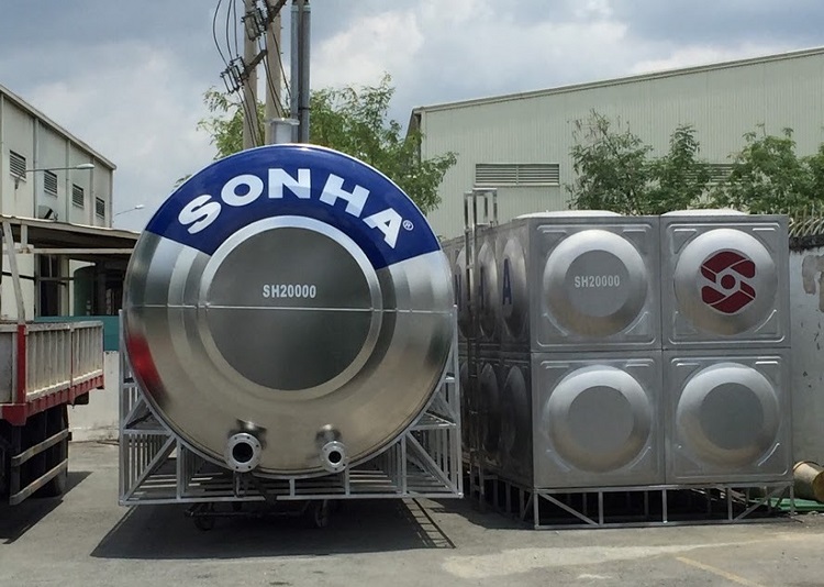 Bồn nước công nghiệp Sơn Hà tại nhà máy sản xuất Bồn nước công nghiệp Sơn Hà tại nhà máy sản xuất
