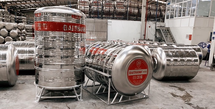 Bồn nước inox Đại Thành VIGO 316, bảo hành chính hãng 20 năm Bồn nước inox Đại Thành VIGO 316, bảo hành chính hãng 20 năm