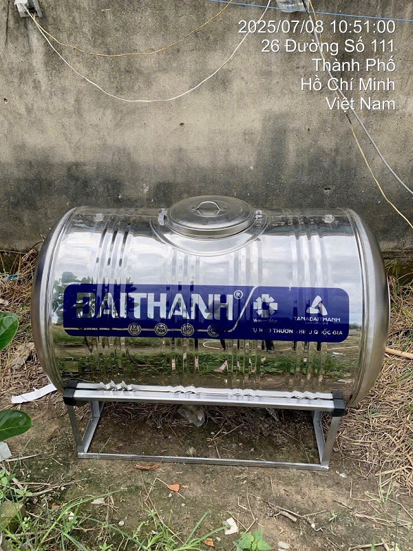 Bồn nước Đại Thành 500L Ngang tại Gò Vấp Bồn nước Đại Thành 500L Ngang tại Gò Vấp