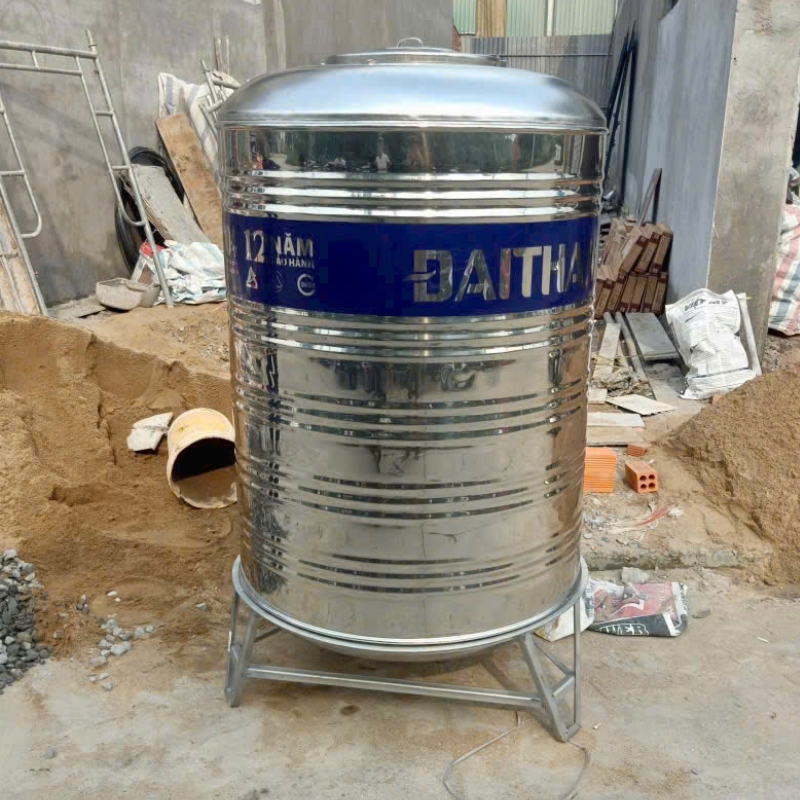 Giao Bồn nước inox Đại Thành 1000L Đứng cho Gia Đình Giao Bồn nước inox Đại Thành 1000L Đứng cho Gia Đình