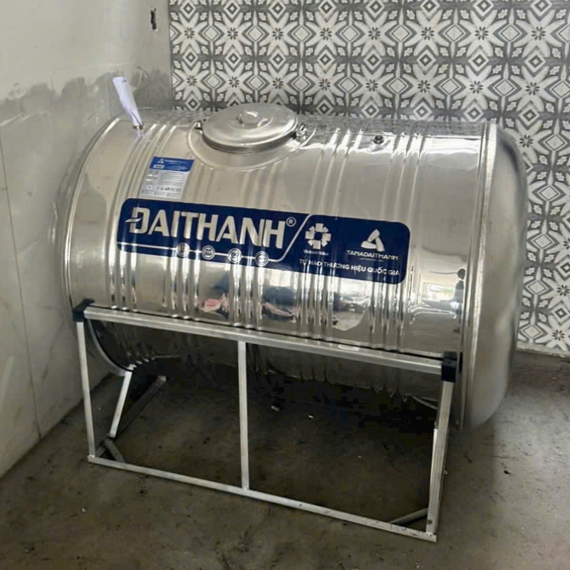 Giao Bồn nước inox Đại Thành 1000L Ngang cho Gia Đình Giao Bồn nước inox Đại Thành 1000L Ngang cho Gia Đình