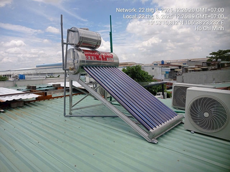 Bồn phụ I304, 50L chuẩn lắp NLMT Đại Thành trên mái tôn Bồn phụ I304, 50L chuẩn lắp NLMT Đại Thành trên mái tôn