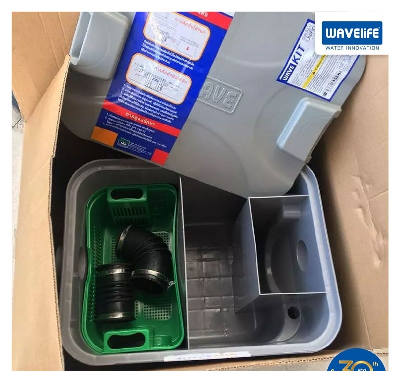 Cấu tạo bể tách mỡ 3 ngăn Thái Lan Cấu tạo bể tách mỡ 3 ngăn Thái Lan