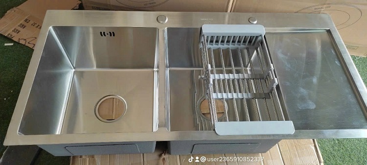 Chậu rửa Chén Hwata I304, 2 hộc 1 Cánh Chậu rửa Chén Hwata I304, 2 hộc 1 Cánh