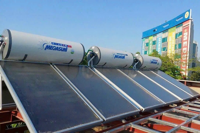 Công trình dự án sử dụng máy nước nóng tấm phẳng Megasun Công trình dự án sử dụng máy nước nóng tấm phẳng Megasun