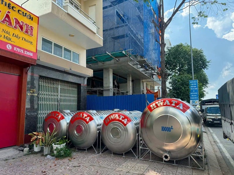 Ảnh thực tế Bồn nước inox Hwata Ảnh thực tế Bồn nước inox Hwata