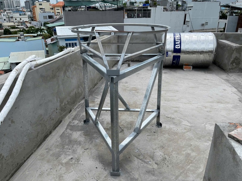 Hàn chân Kẽm V5 dày 3mm, Cao 1 Mét, Bồn nước 1000L Đứng Đại Thành Hàn chân Kẽm V5 dày 3mm, Cao 1 Mét, Bồn nước 1000L Đứng Đại Thành