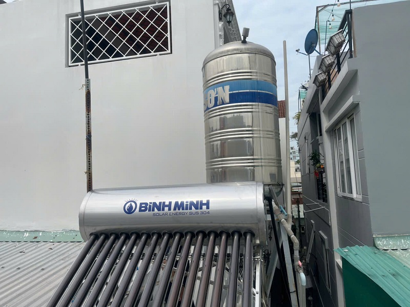 Máy NLMT Bình Minh 160L-15 ống f58 tại Gò Vấp Máy NLMT Bình Minh 160L-15 ống f58 tại Gò Vấp