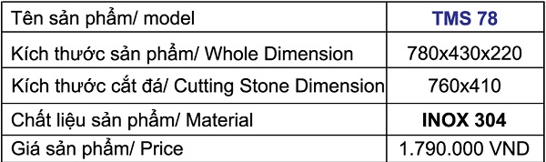 Chậu rửa inox Toàn Mỹ TMS78 Cao Cấp Chậu rửa inox Toàn Mỹ TMS78 Cao Cấp