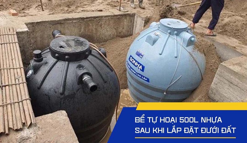 Hoàn thiện lắp đặt Bồn nhựa tự hoại Hoàn thiện lắp đặt Bồn nhựa tự hoại