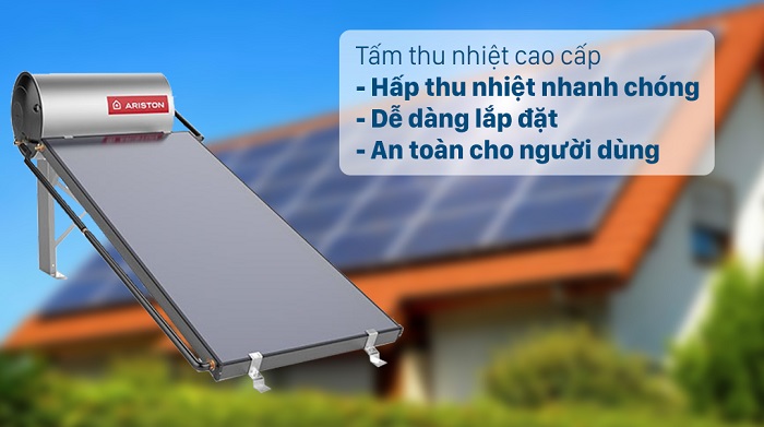 Máy nước nóng NLMT Ariston dạng tấm phẳng Kairos DDR2 đẳng cấp thế giới Máy nước nóng NLMT Ariston dạng tấm phẳng Kairos DDR2 đẳng cấp thế giới