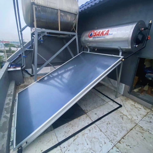 Máy nước nóng mặt trời Osaka dạng tấm phẳng 220l Máy nước nóng mặt trời Osaka dạng tấm phẳng 220l