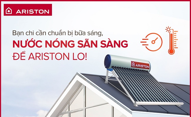 Máy nước nóng mặt trời Ariston dạng Ống chân không Máy nước nóng mặt trời Ariston dạng Ống chân không