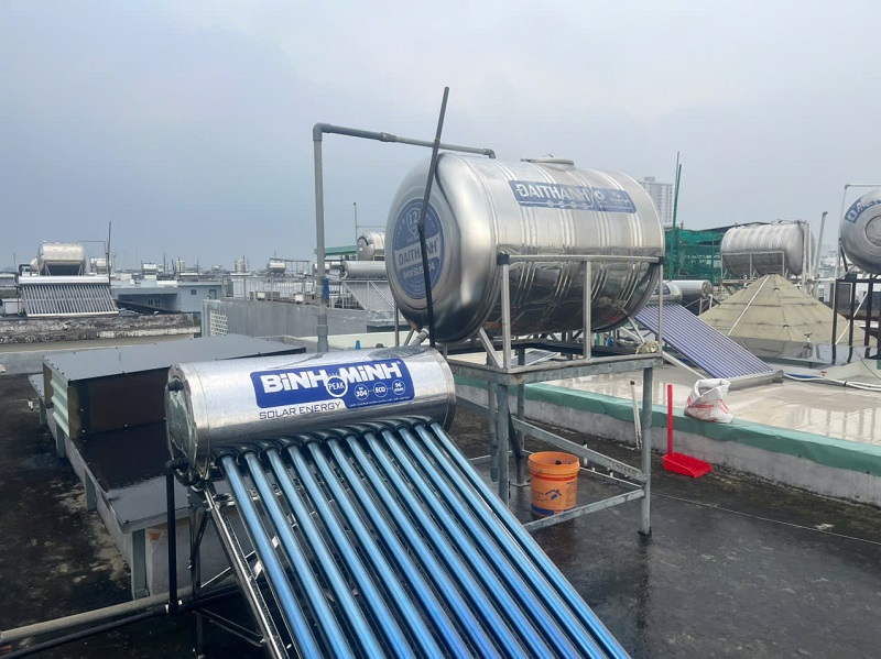 Trọn bộ Máy nước nóng mặt trời Bình Minh Trọn bộ Máy nước nóng mặt trời Bình Minh