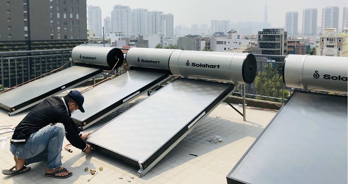 Máy năng lượng mặt trời tấm phẳng Solahart của Úc Máy năng lượng mặt trời tấm phẳng Solahart của Úc