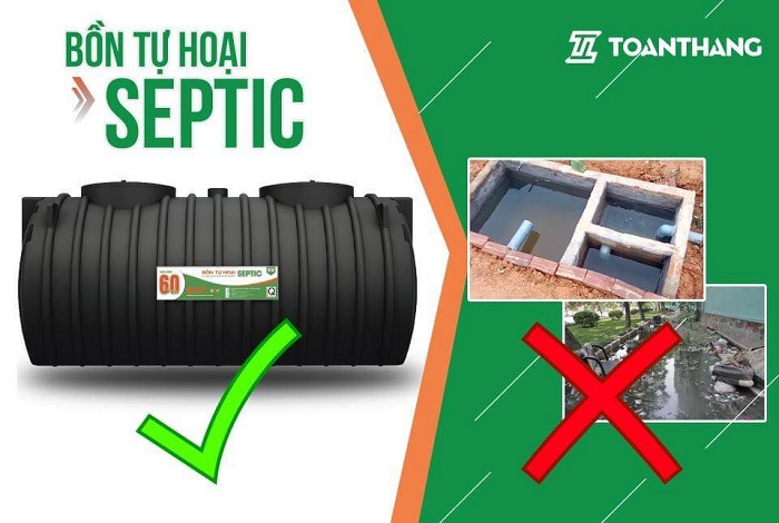 So sánh giữa bể phốt nhựa và bể xây truyền thống So sánh giữa bể phốt nhựa và bể xây truyền thống