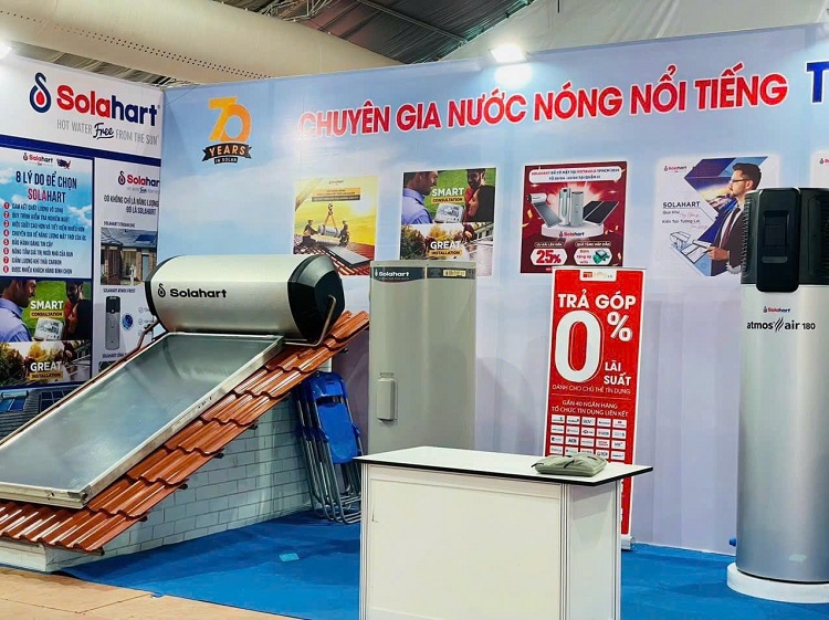 Máy nước nóng Solahart Việt Nam tại VietBuild Máy nước nóng Solahart Việt Nam tại VietBuild