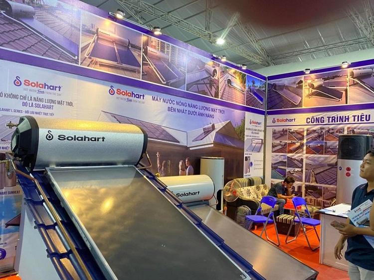Máy NLMT Solahart Việt Nam tại hội chợ Vietbuild hằng năm Máy NLMT Solahart Việt Nam tại hội chợ Vietbuild hằng năm