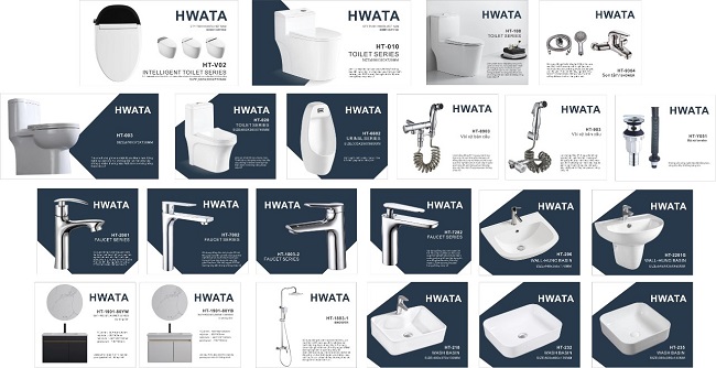 Thiết bị vệ sinh Hwata - sản phẩm chính hãng, Giá khuyến mãi