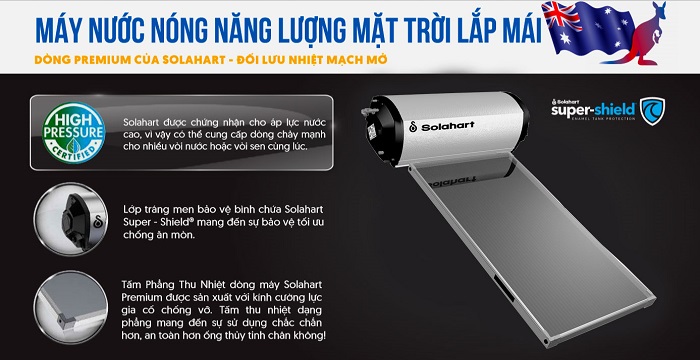 Thông số kĩ thuật Máy nước nóng Solahart 180L Nhập khẩu Thông số kĩ thuật Máy nước nóng Solahart 180L Nhập khẩu