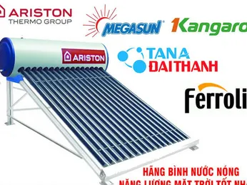 5 máy nước nóng năng lượng mặt trời tốt nhất hiện nay cho gia đình