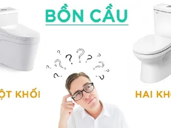 Nên mua bồn cầu 1 khối hay 2 khối: Tư vấn mua bồn cầu chuyên nghiệp