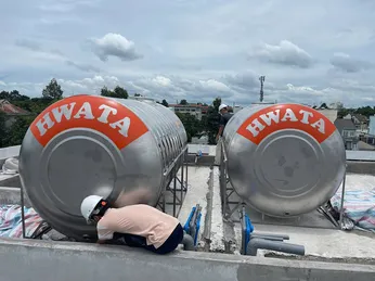 Chi tiết Bồn inox Hwata 5000L Ngang Chính hãng, Giá rẻ