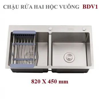 CHẬU RỬA INOX HWATA BDV1