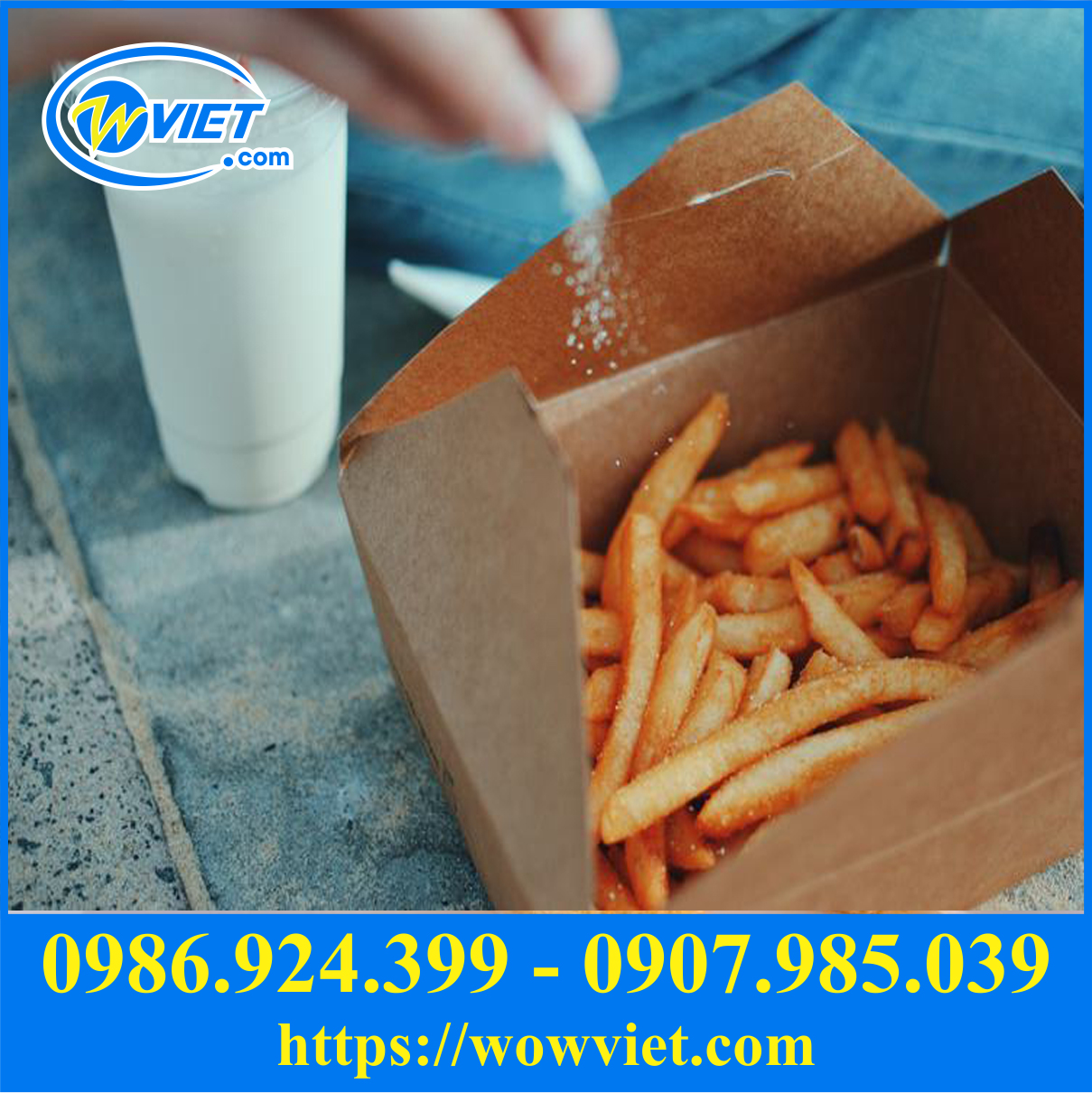 hop giay dung khoai tay chien