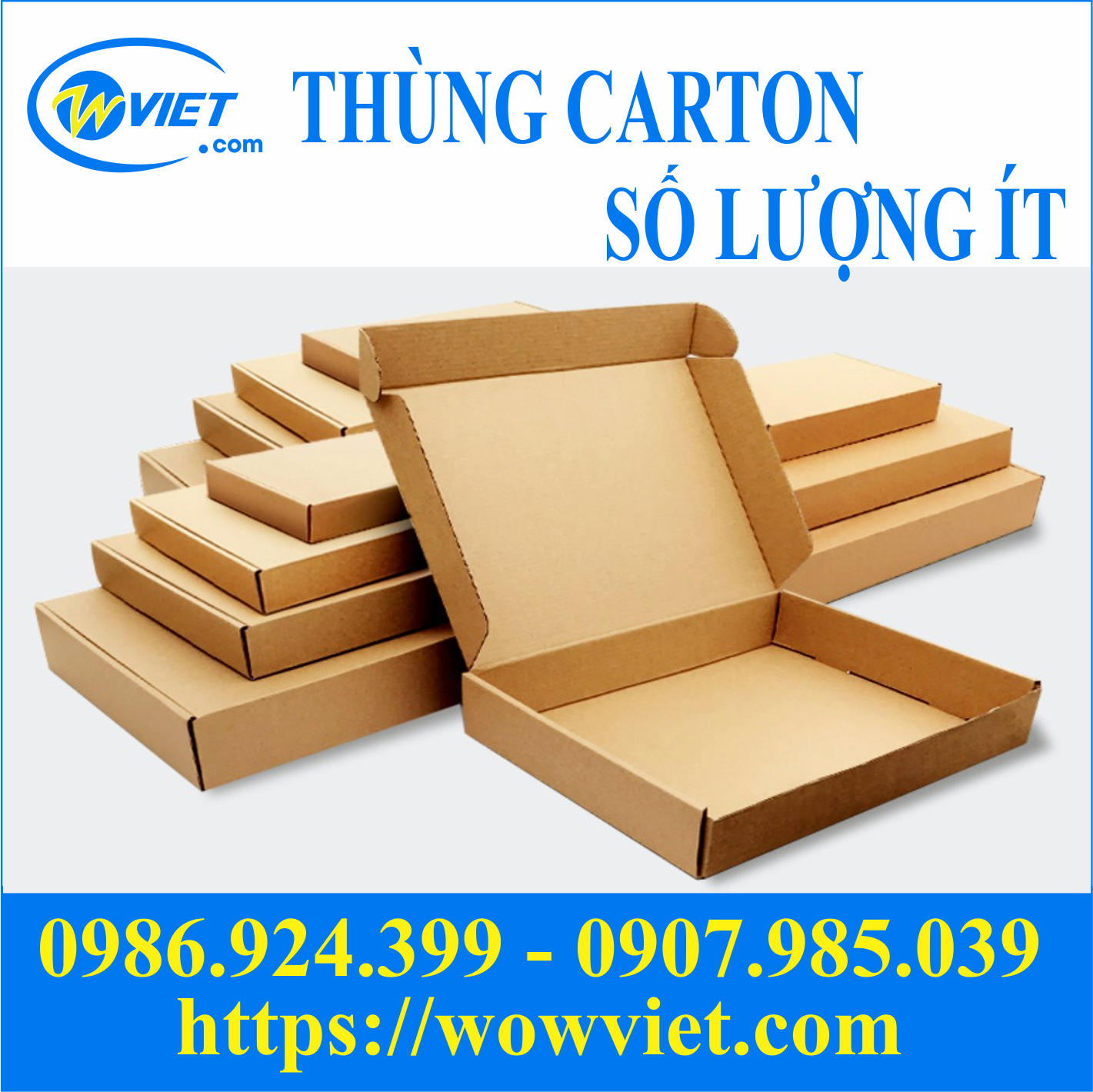 thùng carton số lượng ít