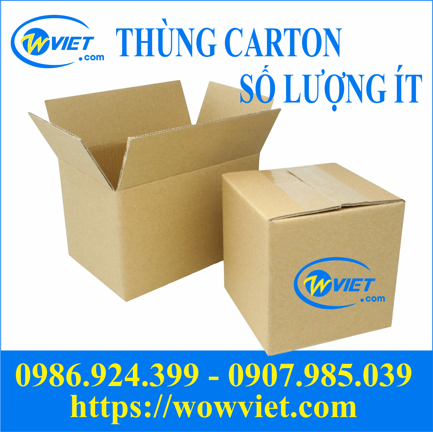 thùng carton số lượng ít