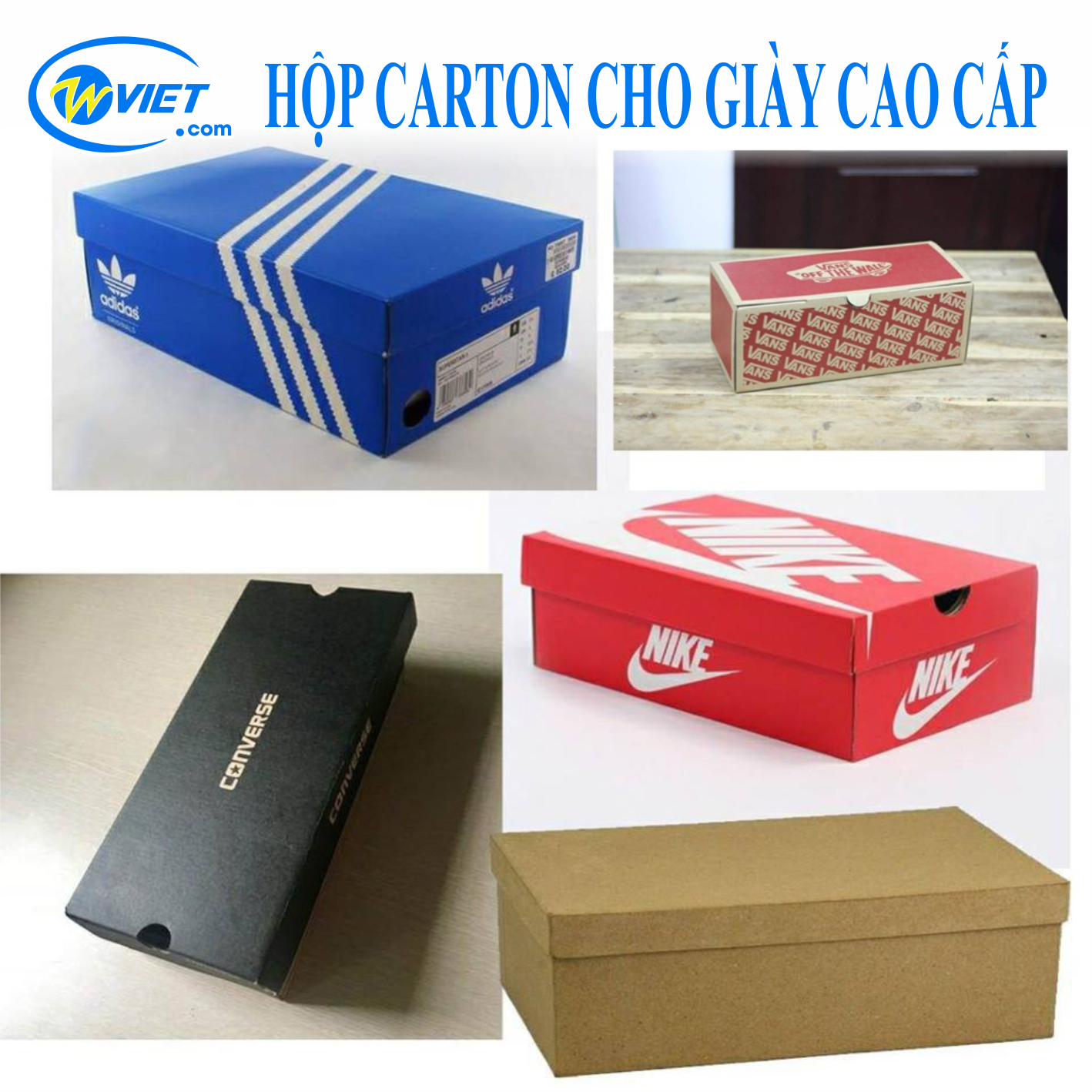 hộp carton cho giày cao cấp